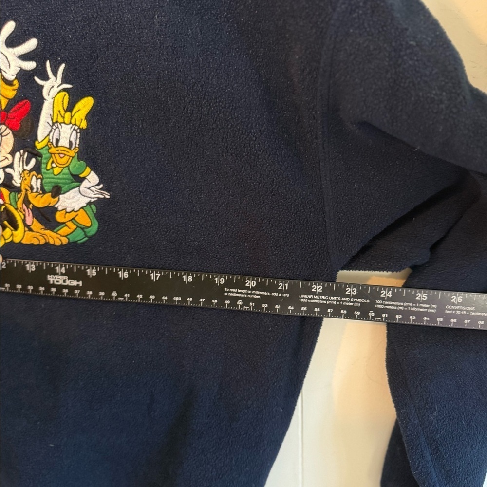 The Disney Store Vintage Navy Crewneck Sweater with Mickey and Friends, Size M - Picture 6 of 6